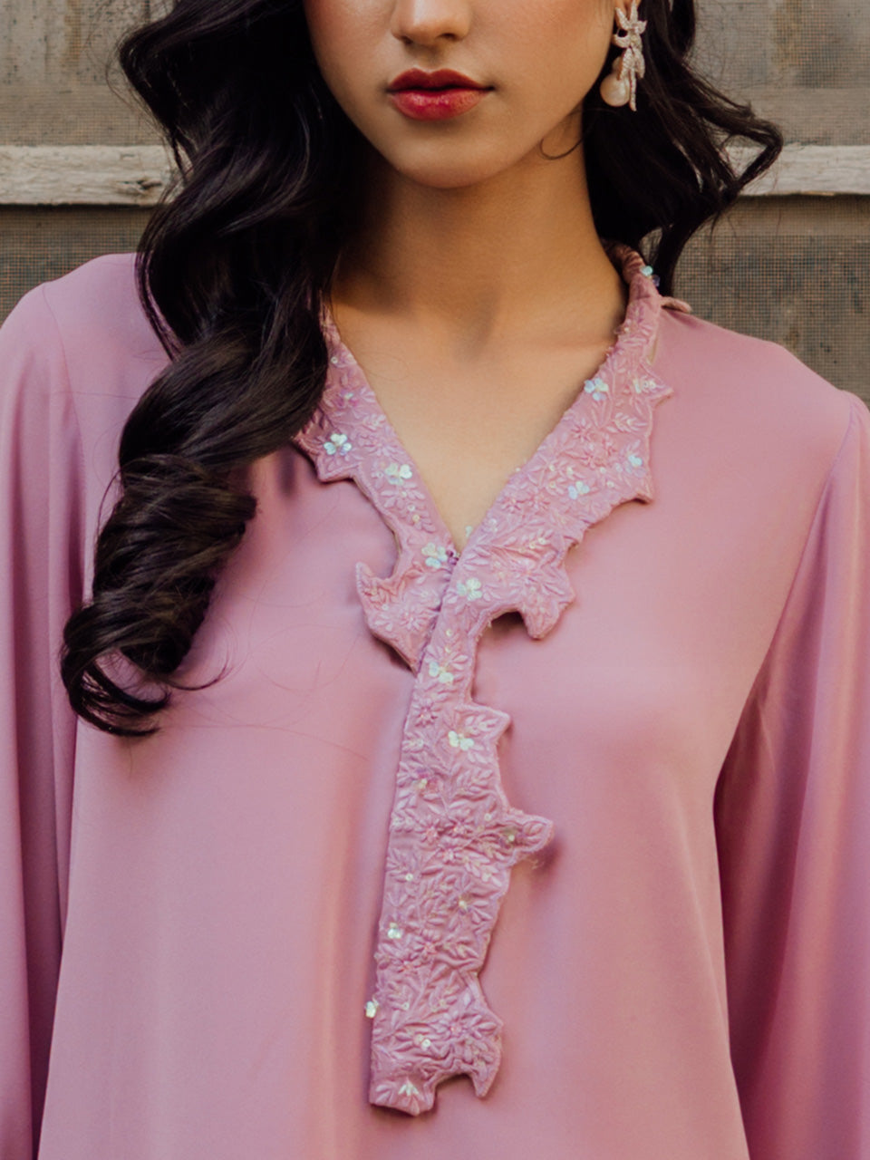 Embroidery and handwork details