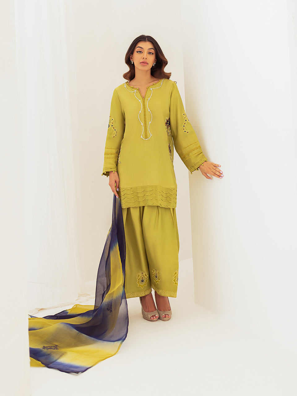 lime green kurta