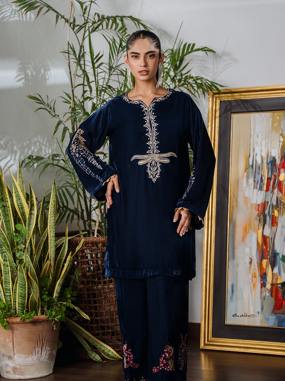 Luxurious formal wear ensemble