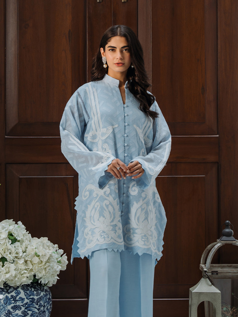 Sky blue designer cord set