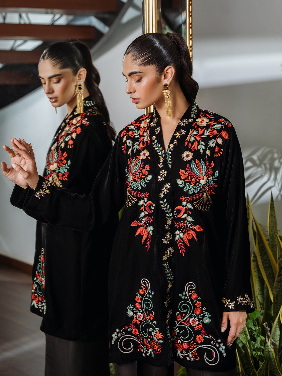 Intricate handwork jacket