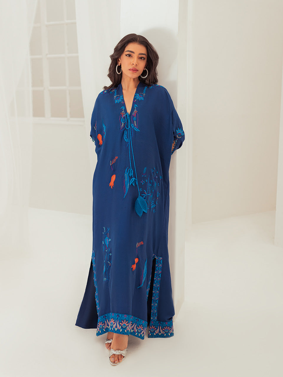 Traditional royal blue kaftan