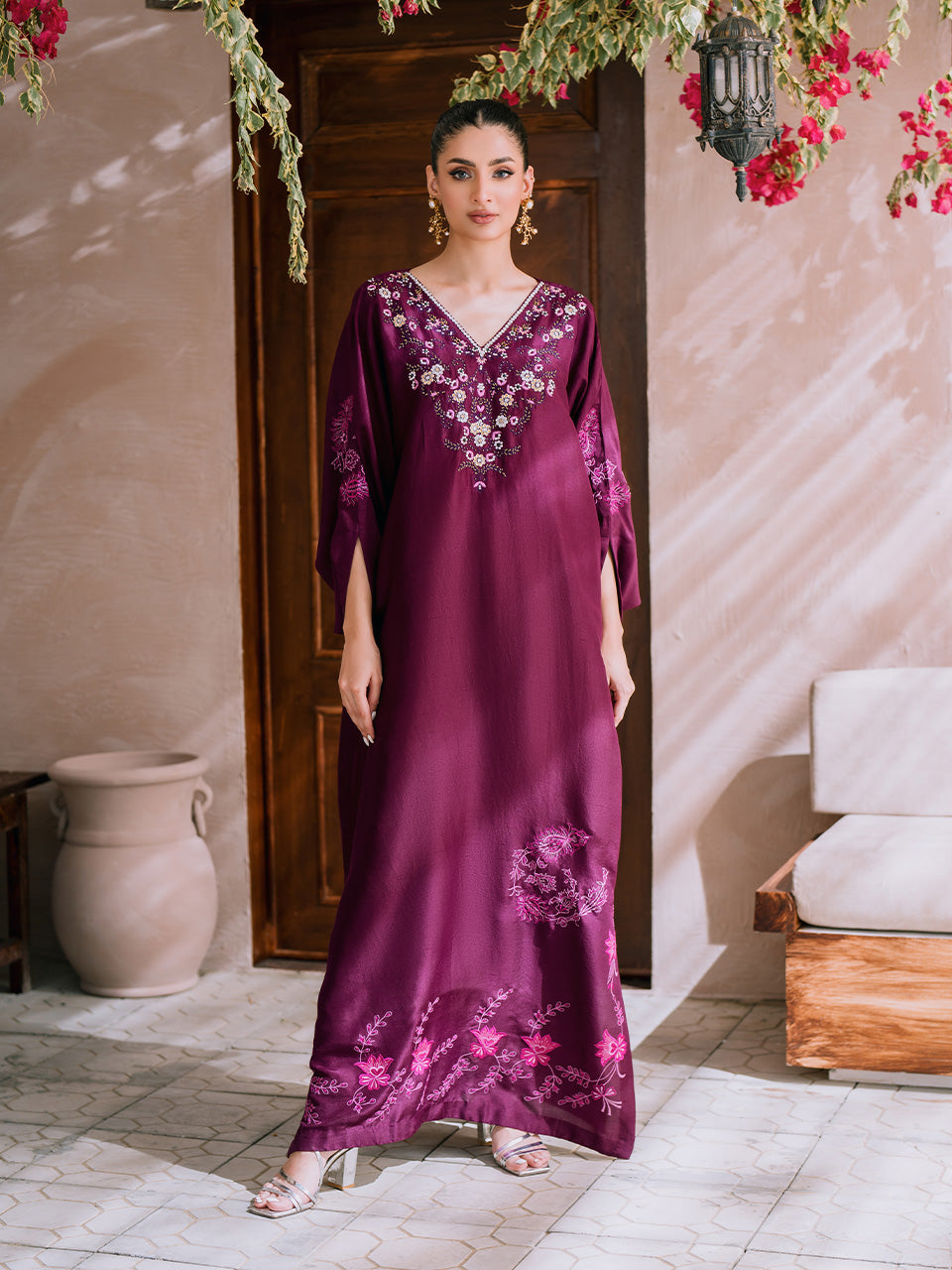 korean raw silk dress Korean Dress Edit Coral Embroidered Korean Raw Silk Pishwas Faiza Saqlain Roim