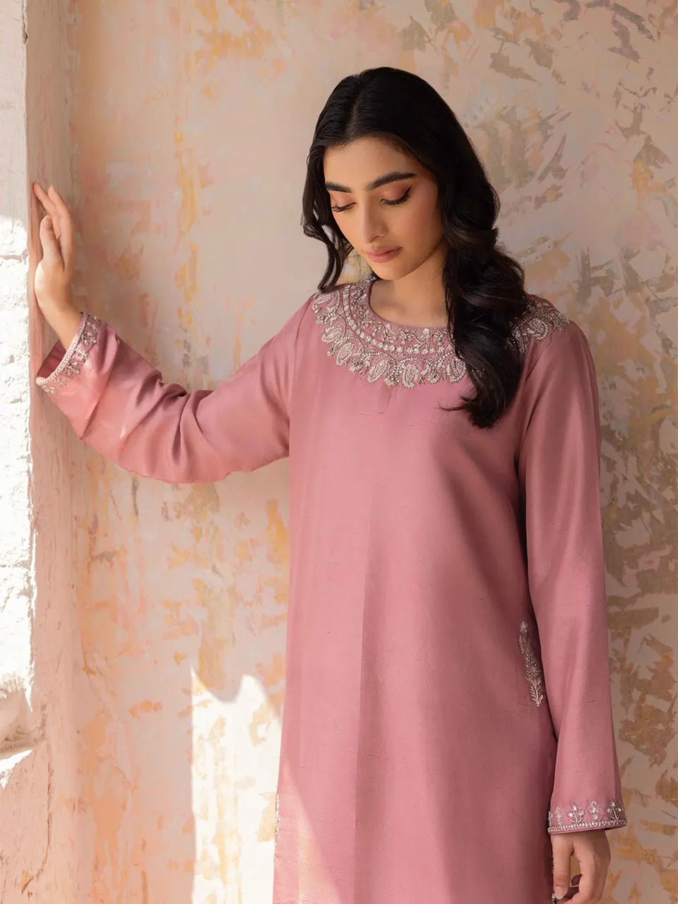 Resham, diamantes, and sequins work