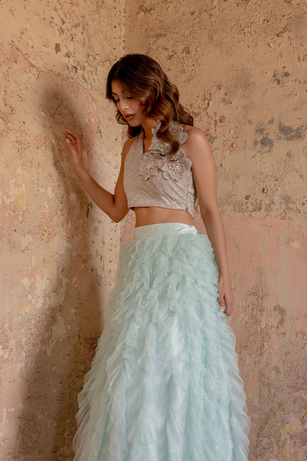 Ethereal bridal or formal wear