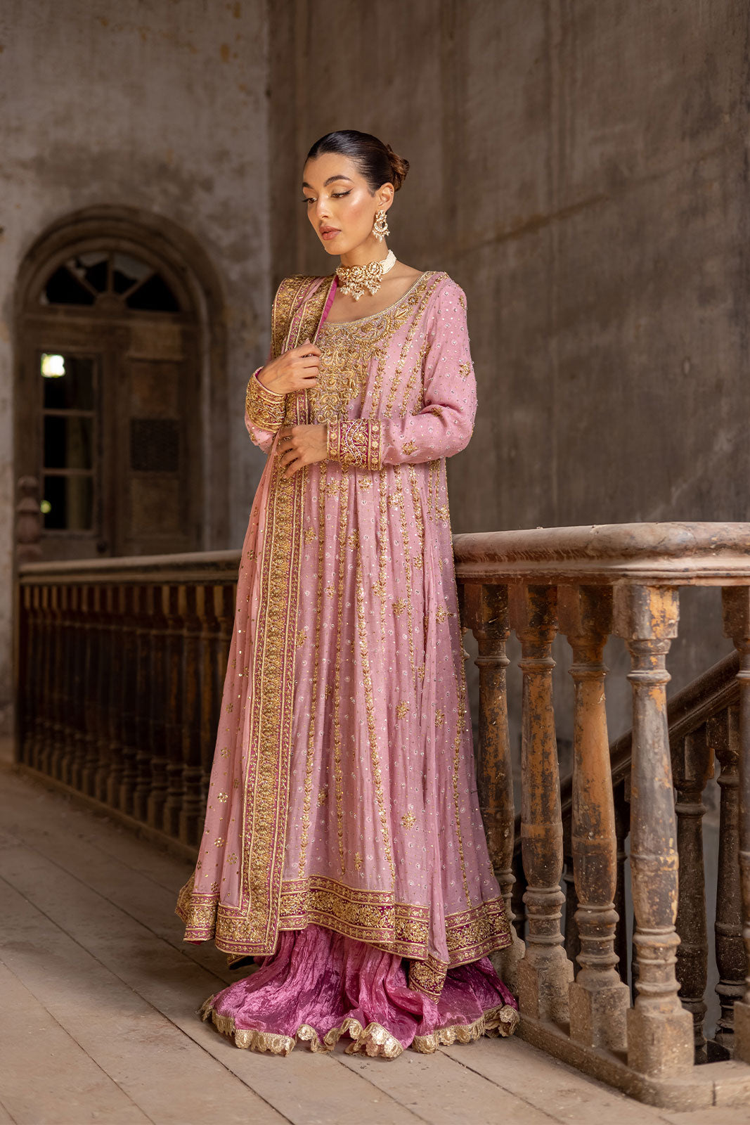Timeless ethnic outfit with dupatta and lehenga