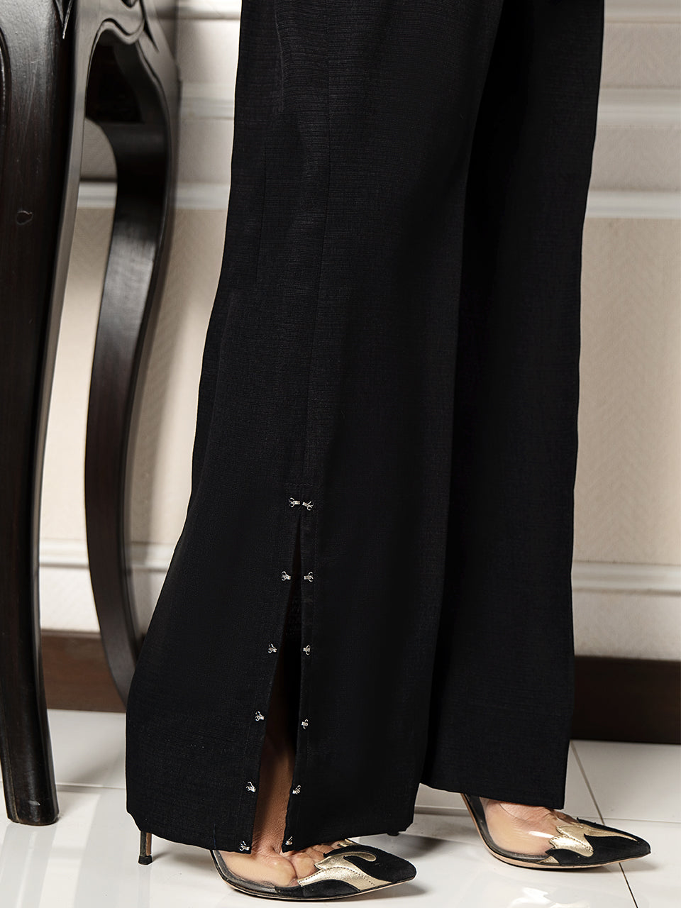 Black tunic and pants set